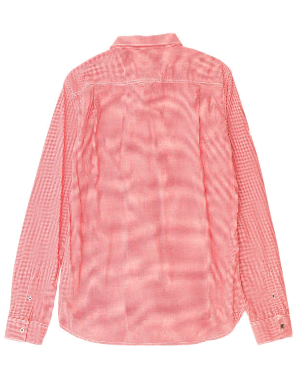 Cămașă pentru bărbați SUPERDRY, mare, roșu, din bumbac