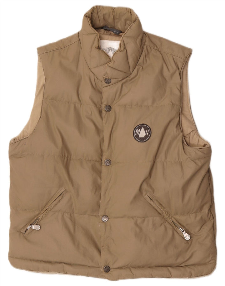 Gilet căptușit pentru bărbați Murphy & Nye UK 36 Nailon mic, bej