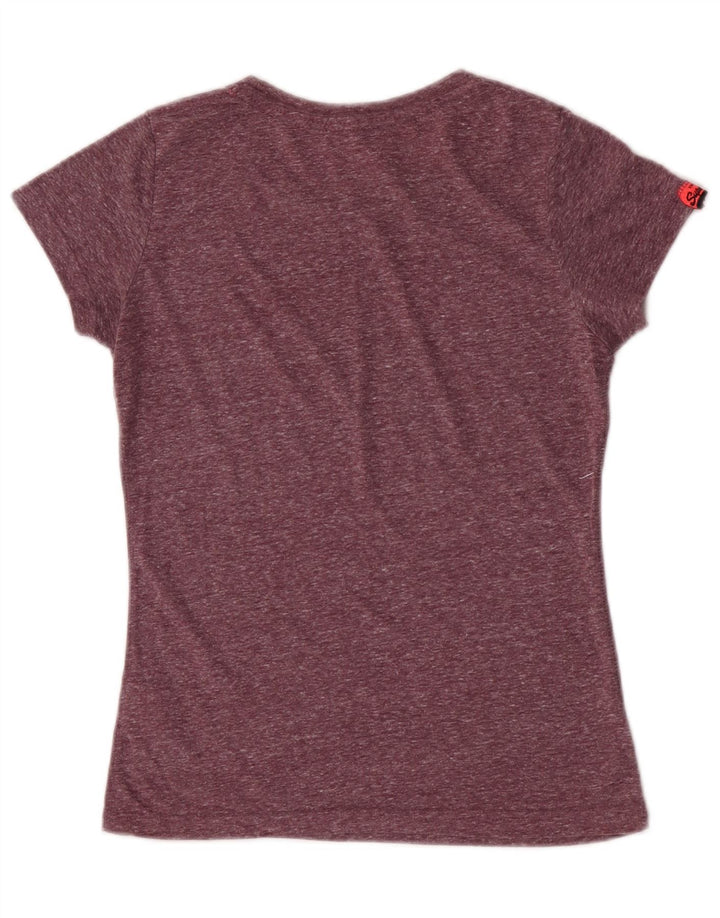 Tricou grafic Superdry pentru femei Top UK 10 Small Purple Poliester
