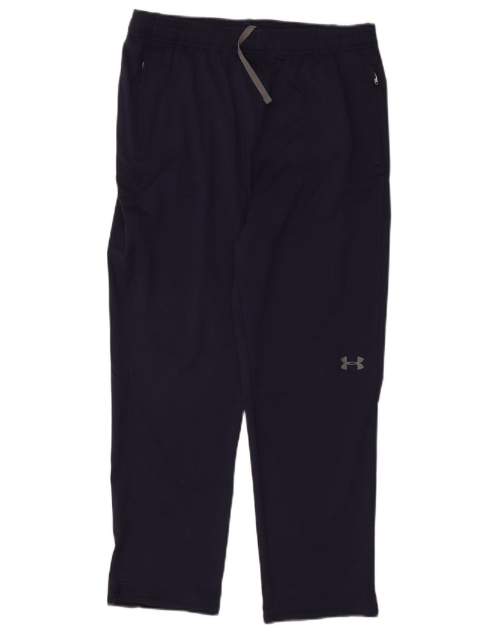 Pantaloni de trening Under Armour pentru baieti 13-14 ani XL bleumarin poliester