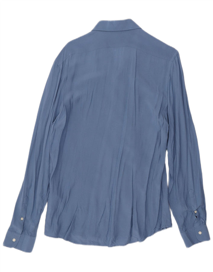 Cămașă pentru bărbați Reiss Slim Fit XL Blue Viscose