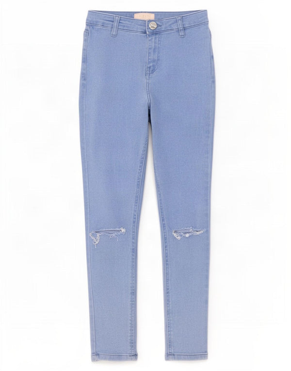 Blugi skinny învechiți pentru fete Lipsy 10-11 ani L24 L24 Bumbac albastru