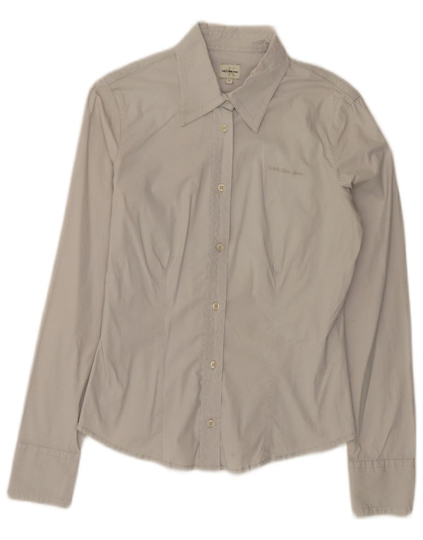 Cămașă pentru femei Calvin Klein Jeans UK 12, bumbac gri mediu