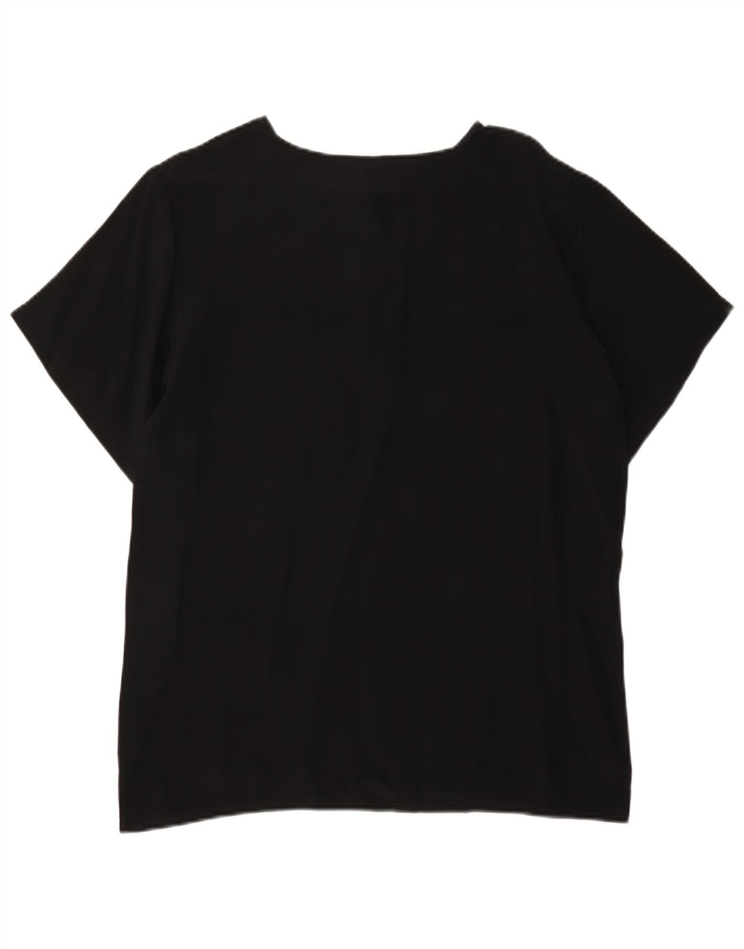 Bluză vintage pentru femei UK 16, mătase mare, neagră