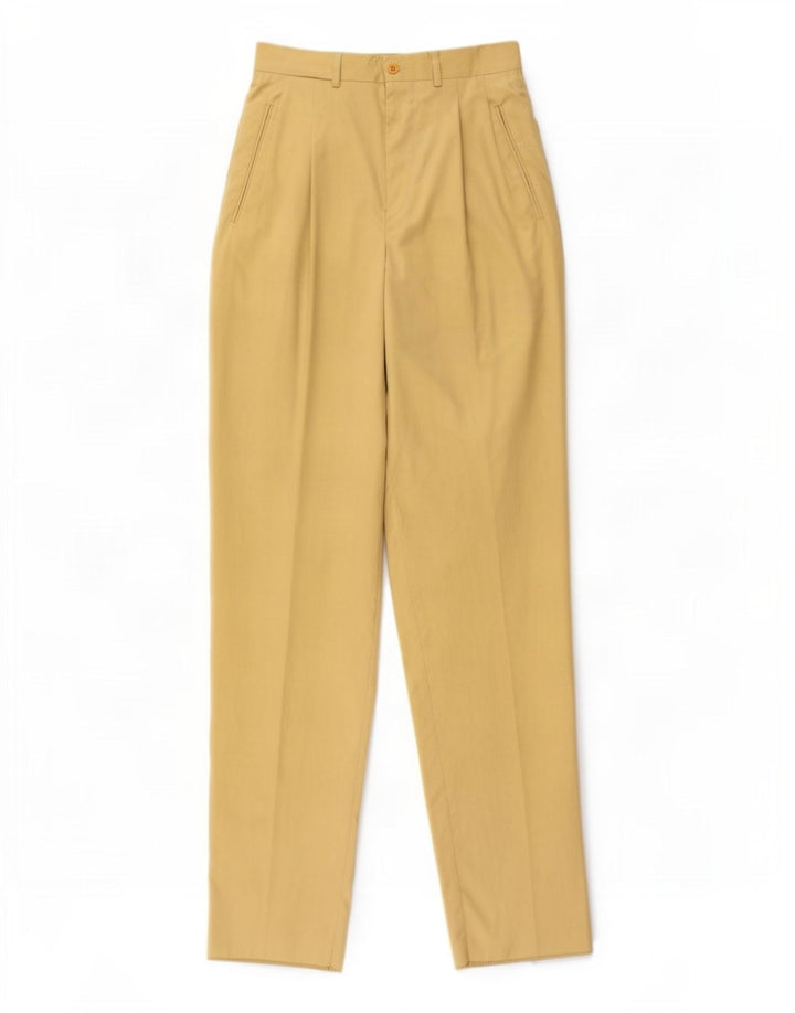 Pantaloni chino vintage pentru femei L30 L36 galbeni
