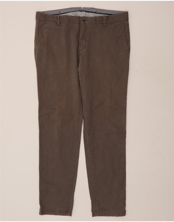 TOMMY HILFIGER Pantaloni chino subțiri pentru bărbați IT 54 2XL W38 L32 bumbac gri