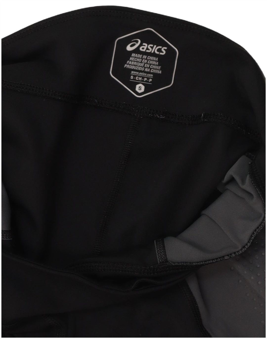 Leggings grafic ASICS pentru femei UK 10, gri mic, blocuri de culoare