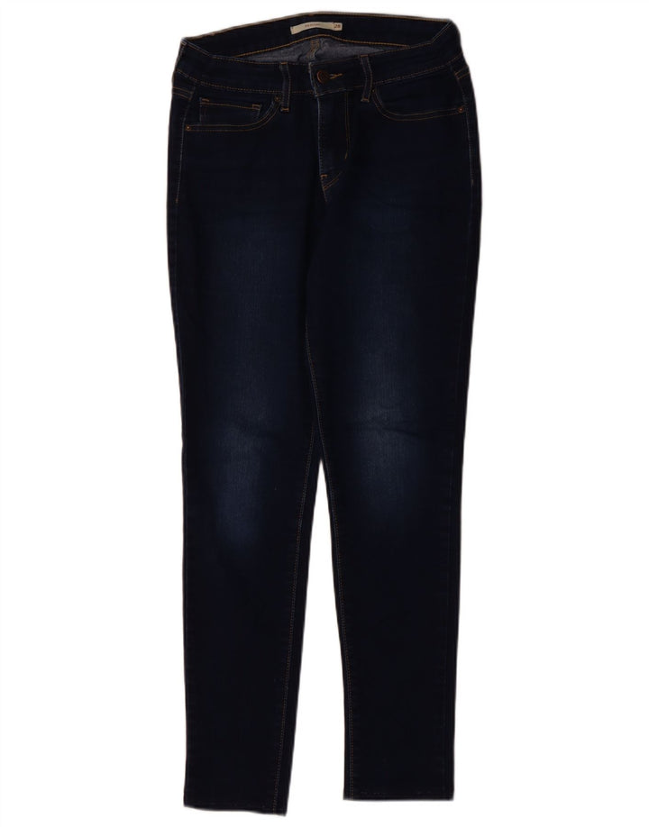Blugi skinny 711 pentru femei LEVI'S W28 L28 bleumarin