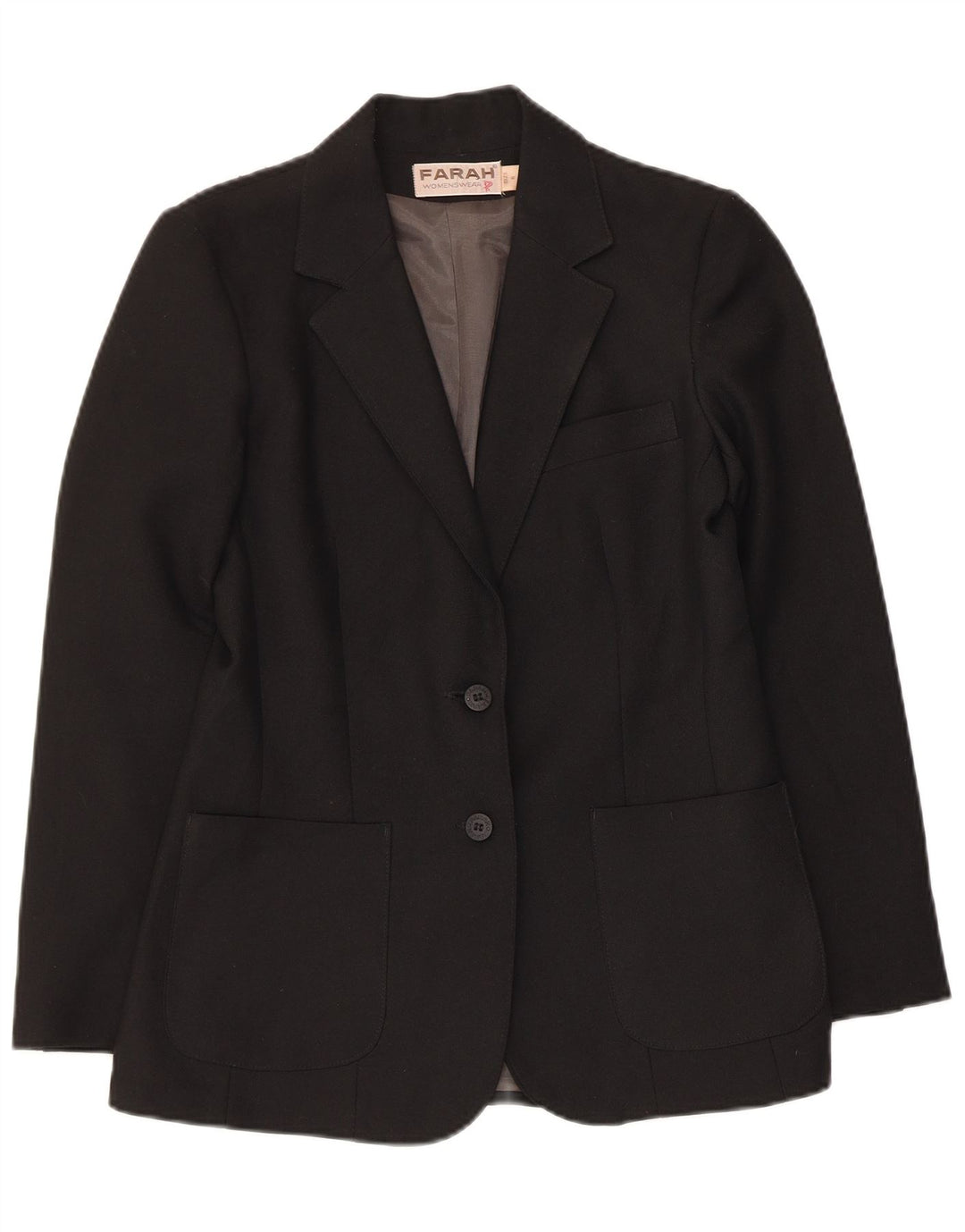 Sacou blazer pentru femei Farah, cu 2 nasturi, UK 6 XS, negru