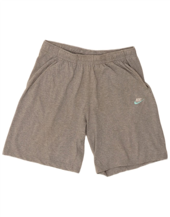 Pantaloni scurți sport Nike pentru bărbați, mari, gri, bumbac