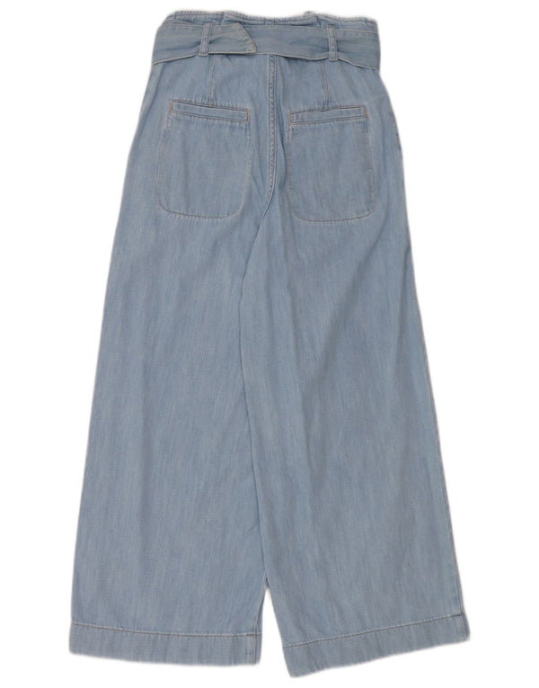 Massimo Dutti Blugi pentru femei cu talie înaltă, cu picioare largi, EU 34 2XS W24 L25 Albastru