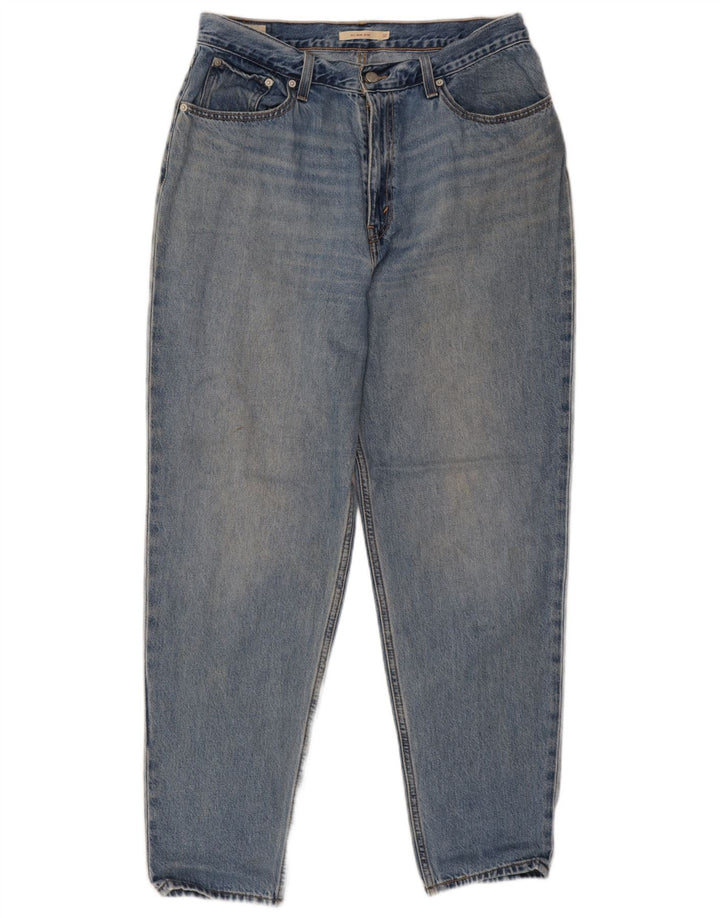 Blugi conici pentru femei Levi's Mom W32 L30 Bumbac albastru