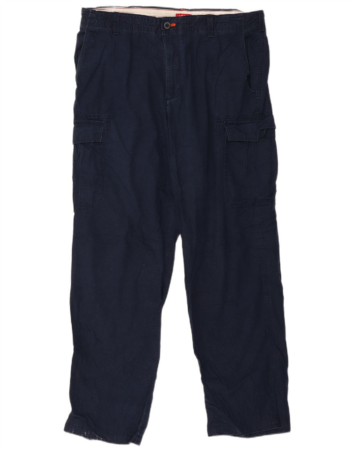 Pantaloni Cargo Drepți Izod Bărbați L36 L32 Bumbac bleumarin