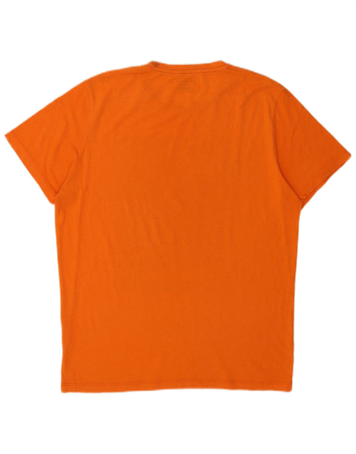 Tricou cu grafic Jack & Jones pentru bărbați, cu croiala normală. Top mare portocaliu