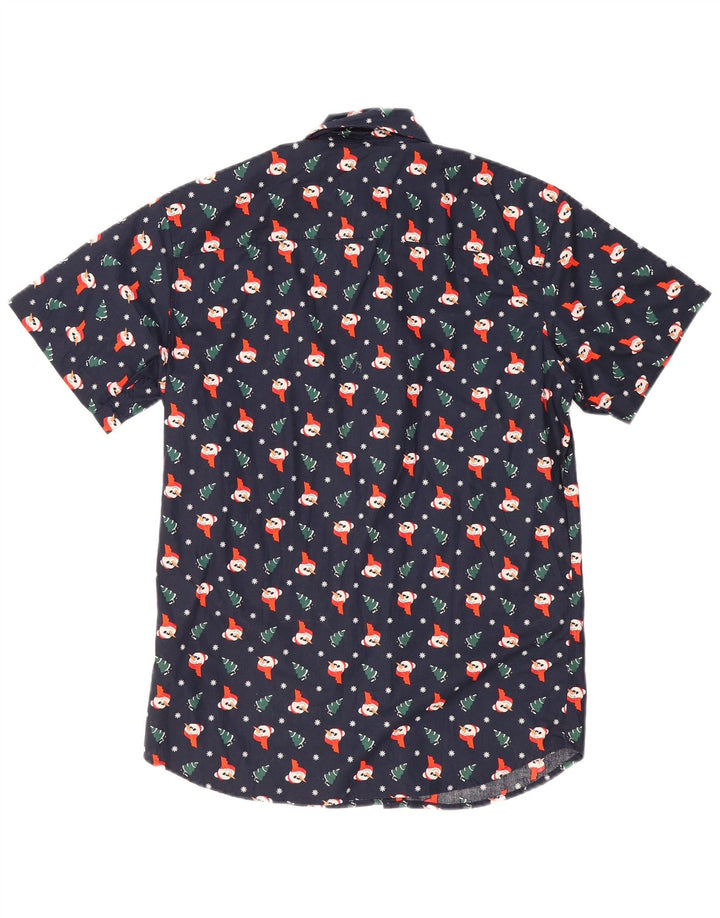 Cămașă Jack & Jones pentru bărbați cu model abstract de Crăciun mic, bleumarin