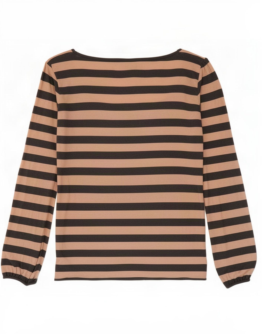 Top pentru femei Massimo Dutti cu mânecă lungă UK 10 mic roz, viscoză cu dungi