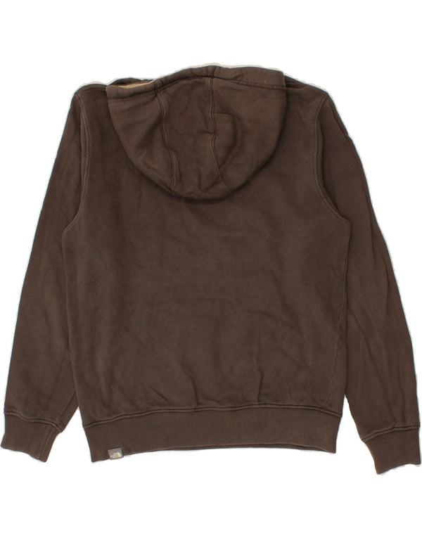 THE NORTH FACE Mens Graphic Hoodie Jumper Medium Brown Cotton