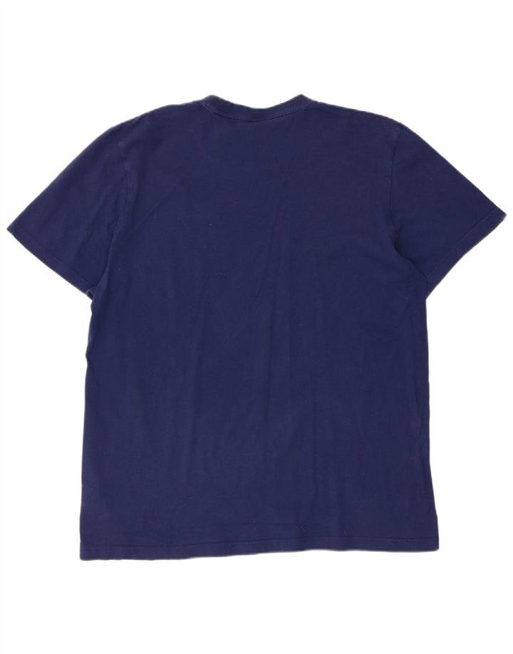 Tricou pentru bărbați ADIDAS Top mare din bumbac bleumarin
