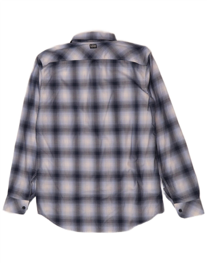 Cămașă pentru bărbați G-Star Slim Fit, mare, albastru, din bumbac