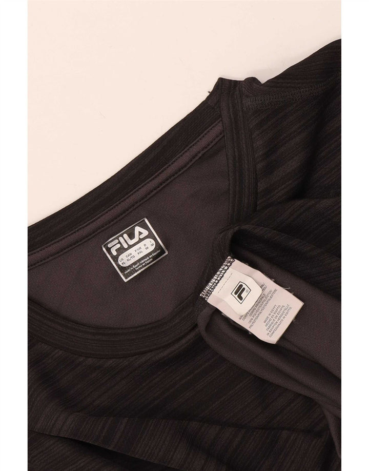 Tricou Fila Bărbați Slim Fit Top 2XL Gri Poliester Colorblock