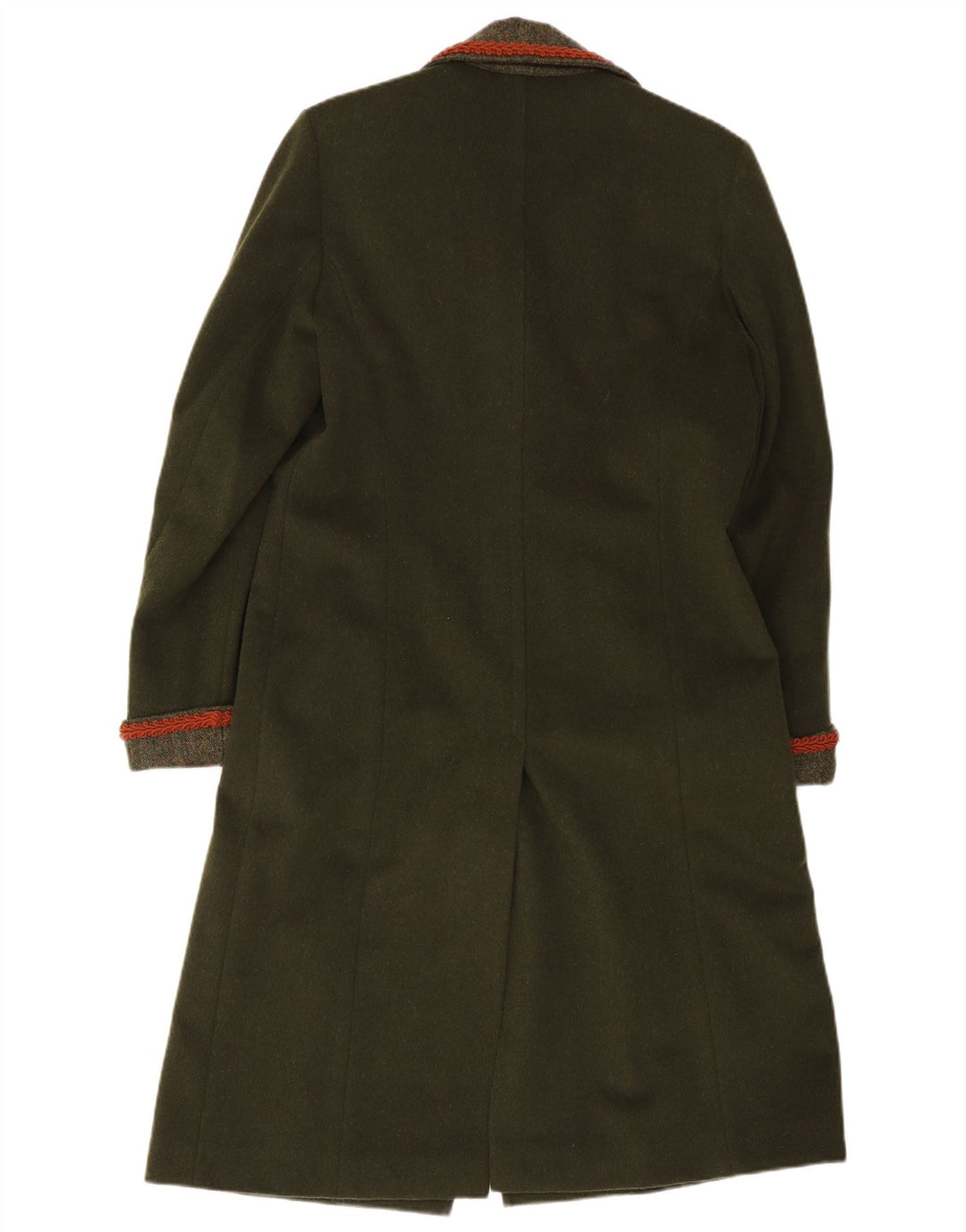 Pardesiu vintage pentru femei UK 14 Medium Green Classic