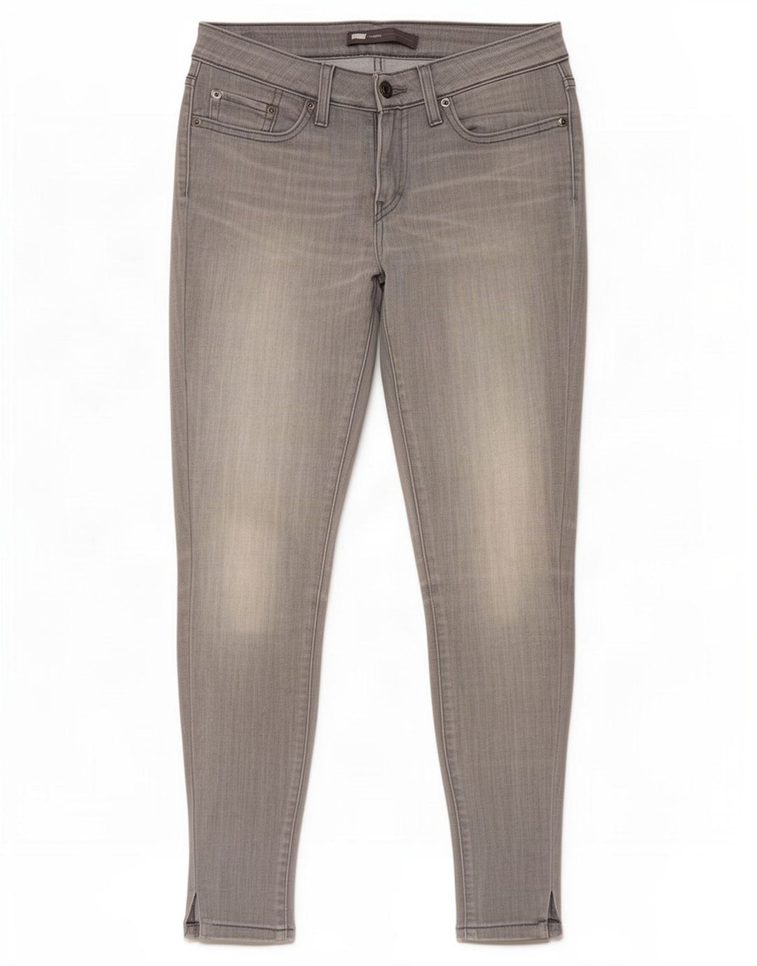 Jeans skinny Levi's pentru femei cu jambiere W26 L29 gri