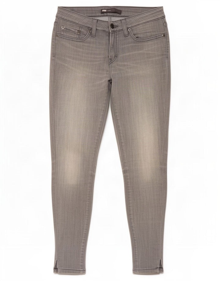 Jeans skinny Levi's pentru femei cu jambiere W26 L29 gri