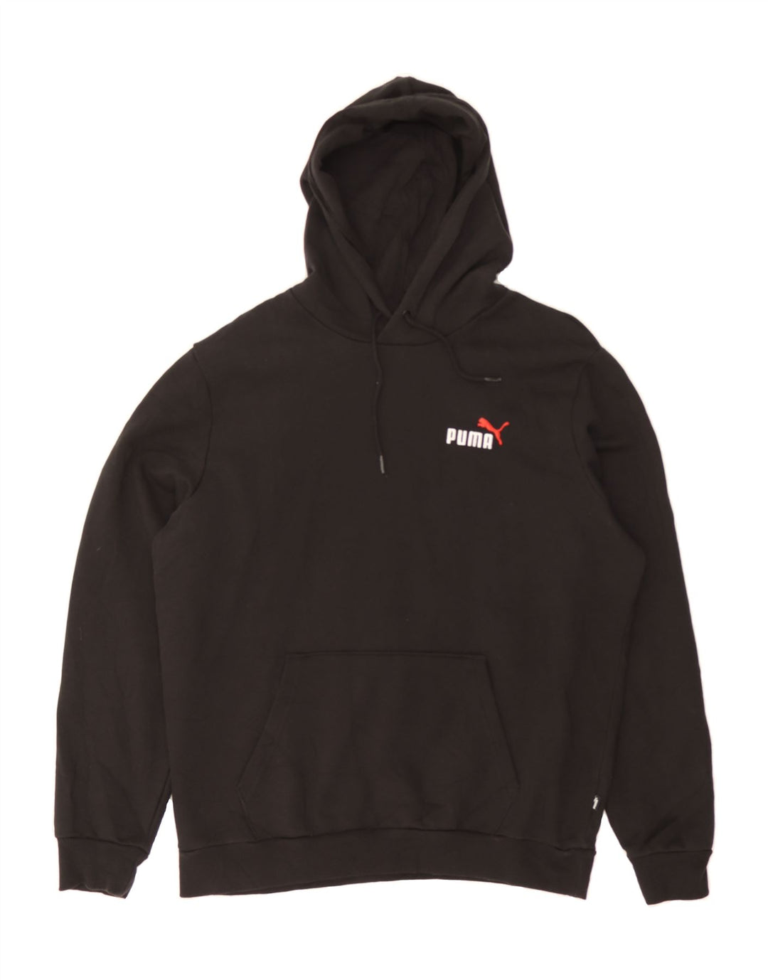PUMA Mens Hoodie Jumper Large Black Cotton Vintage Puma and Second-Hand Puma from Messina Hembry 