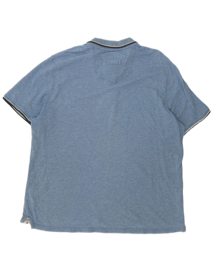 Tricou polo pentru bărbați Fat Face 3XL, bumbac cu dungi albastre