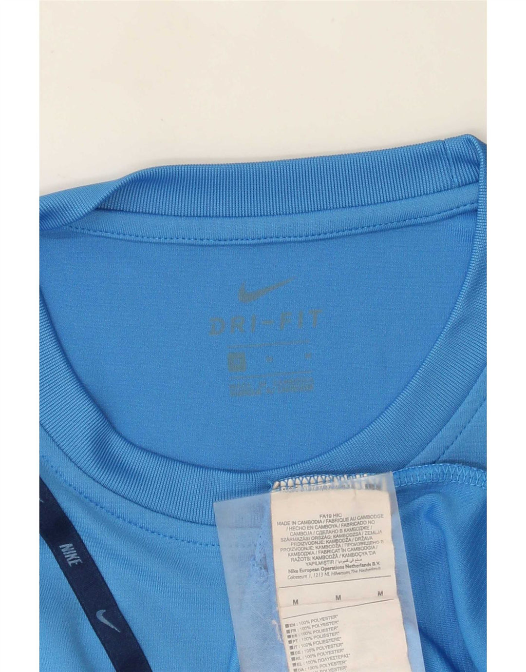 Tricou grafic Nike Dri Fit pentru bărbați Top Medium Blue Poliester