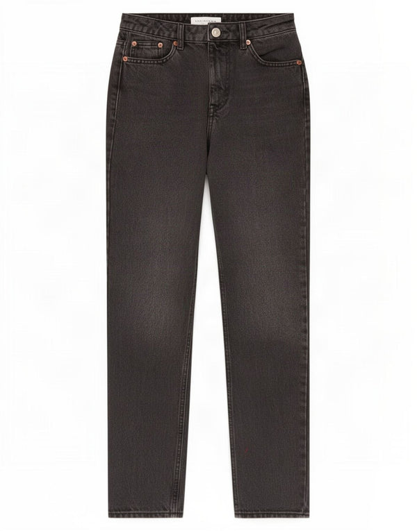 Blugi conici pentru femei Topshop L26 L27 bumbac negru