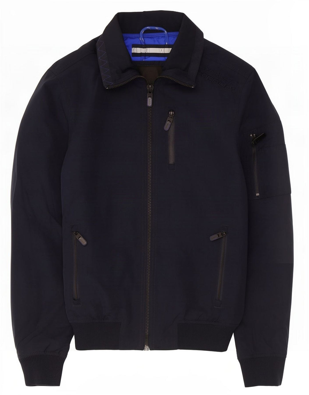 Jachetă bomber pentru bărbați Superdry UK 36 Poliester bleumarin mic