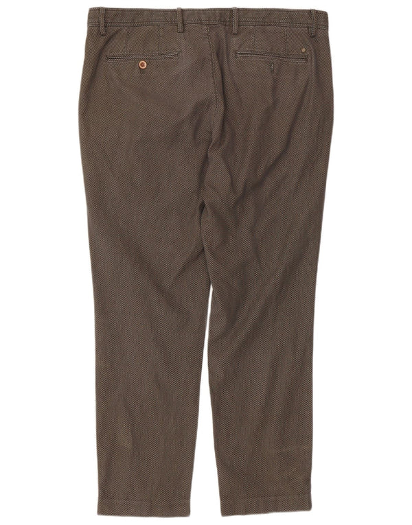 Pantaloni chino Massimo Dutti pentru bărbați EU 46 XL W36 L28 Kaki Check