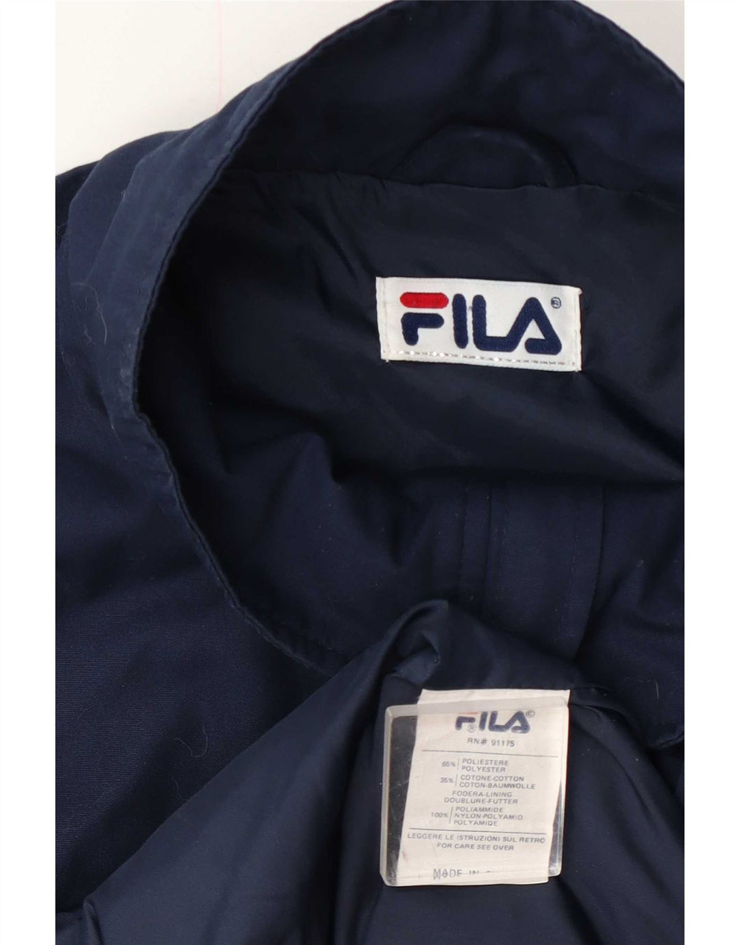 Jachetă Windbreaker pentru bărbați Fila UK 40 mare, albastru, poliester