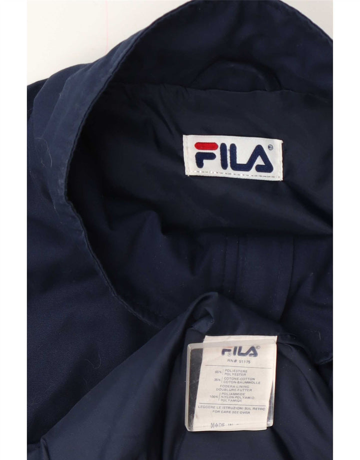 Jachetă Windbreaker pentru bărbați Fila UK 40 mare, albastru, poliester