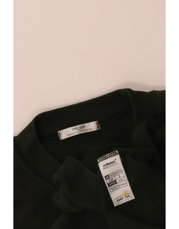 Pulover pentru bărbați Marks & Spencer, bumbac mediu kaki