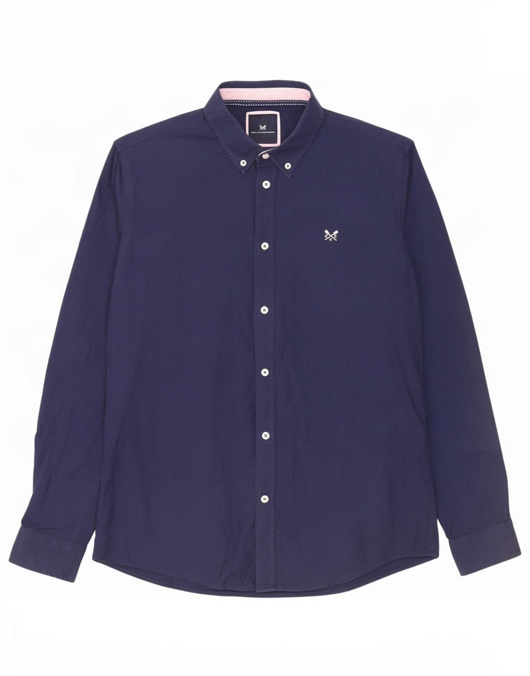 Crew Clothing Cămașă Slim Fit pentru bărbați Bumbac mediu albastru bleumarin