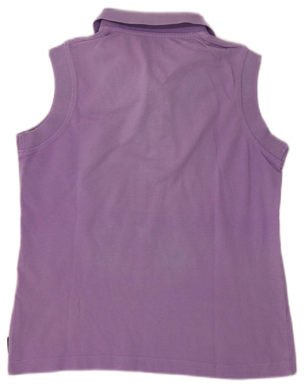 Tricou polo fără mâneci Kappa pentru femei UK 14 mare violet