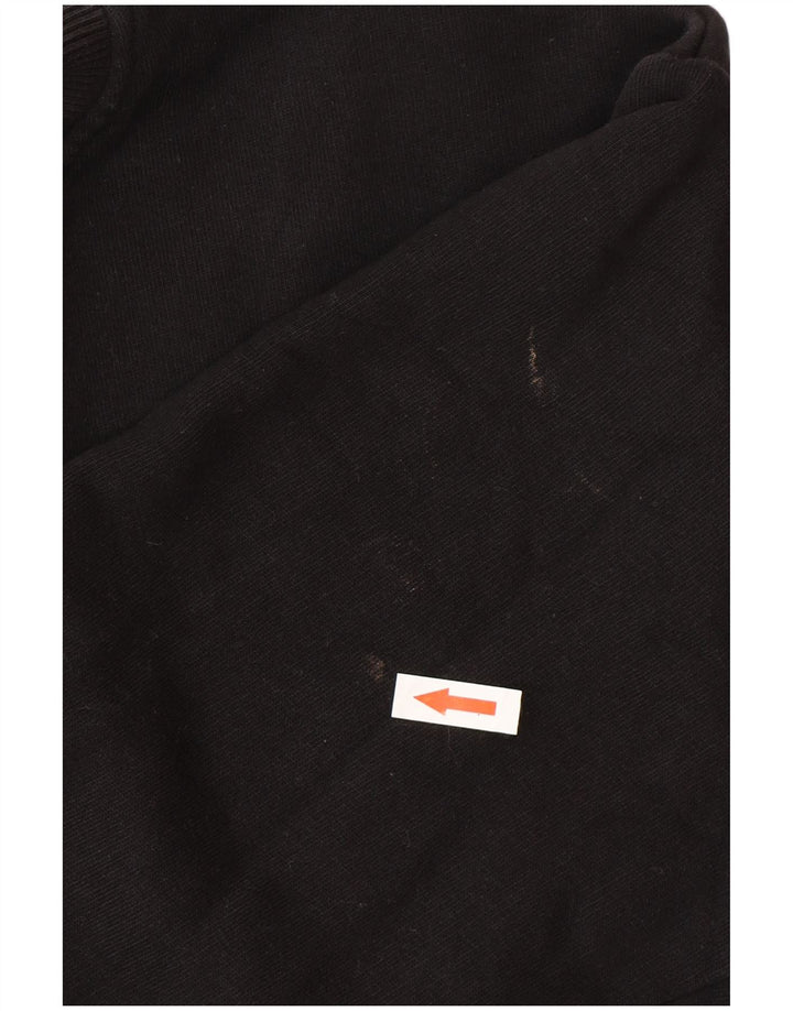 Hanorac pentru bărbați K-Way Pulover mare din bumbac negru