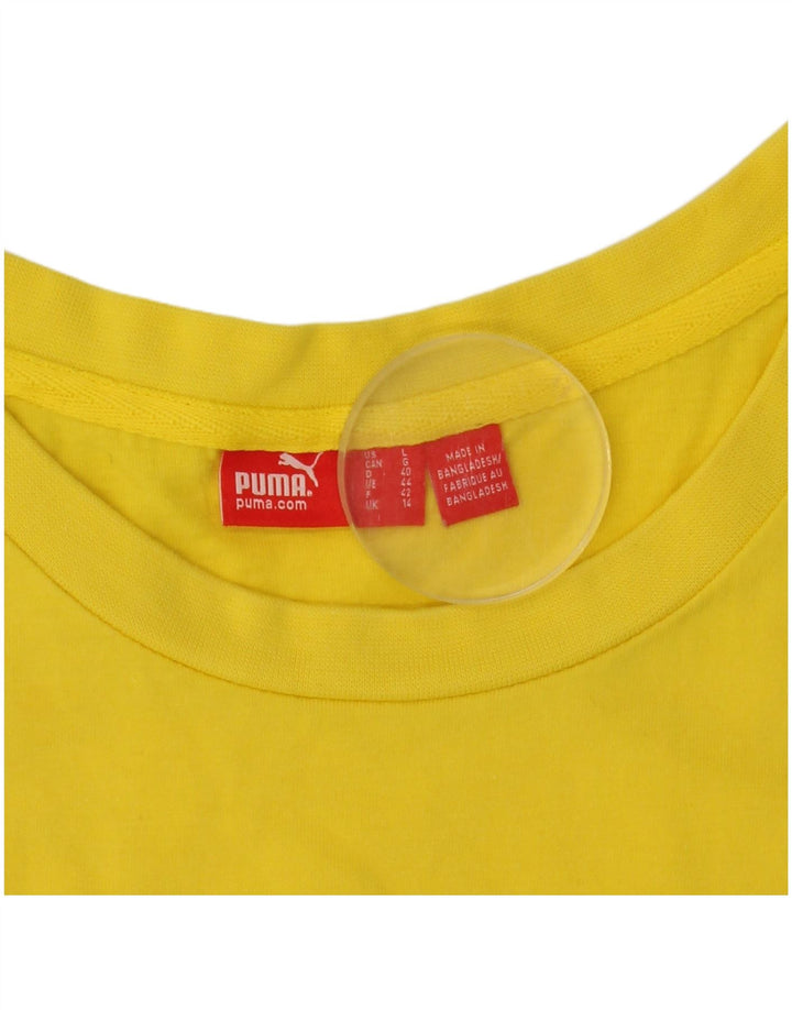 Tricou cu grafic Puma pentru femei Top UK 14 Medium Yellow