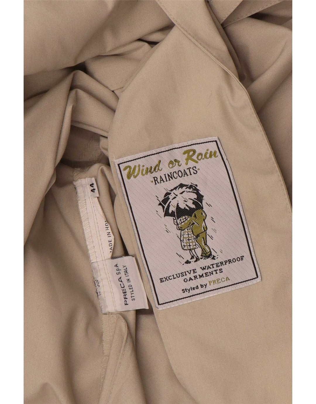 Wind or Rain Womens By Preca Pelenă de ploaie supradimensionată IT 44 Medium Beige