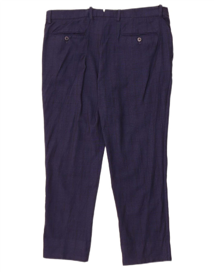 Massimo Dutti Pantaloni tăiați pentru bărbați EU 44 Large W34 L25 Bleumarin Check