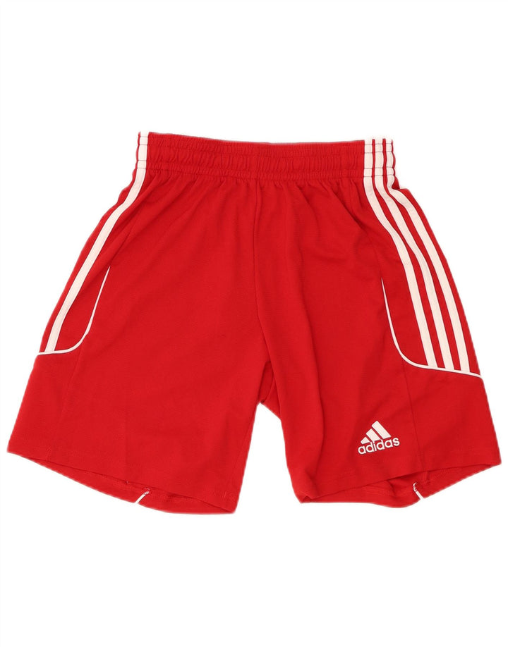 Pantaloni scurți sport Climalite ADIDAS pentru bărbați, poliester roșu mic