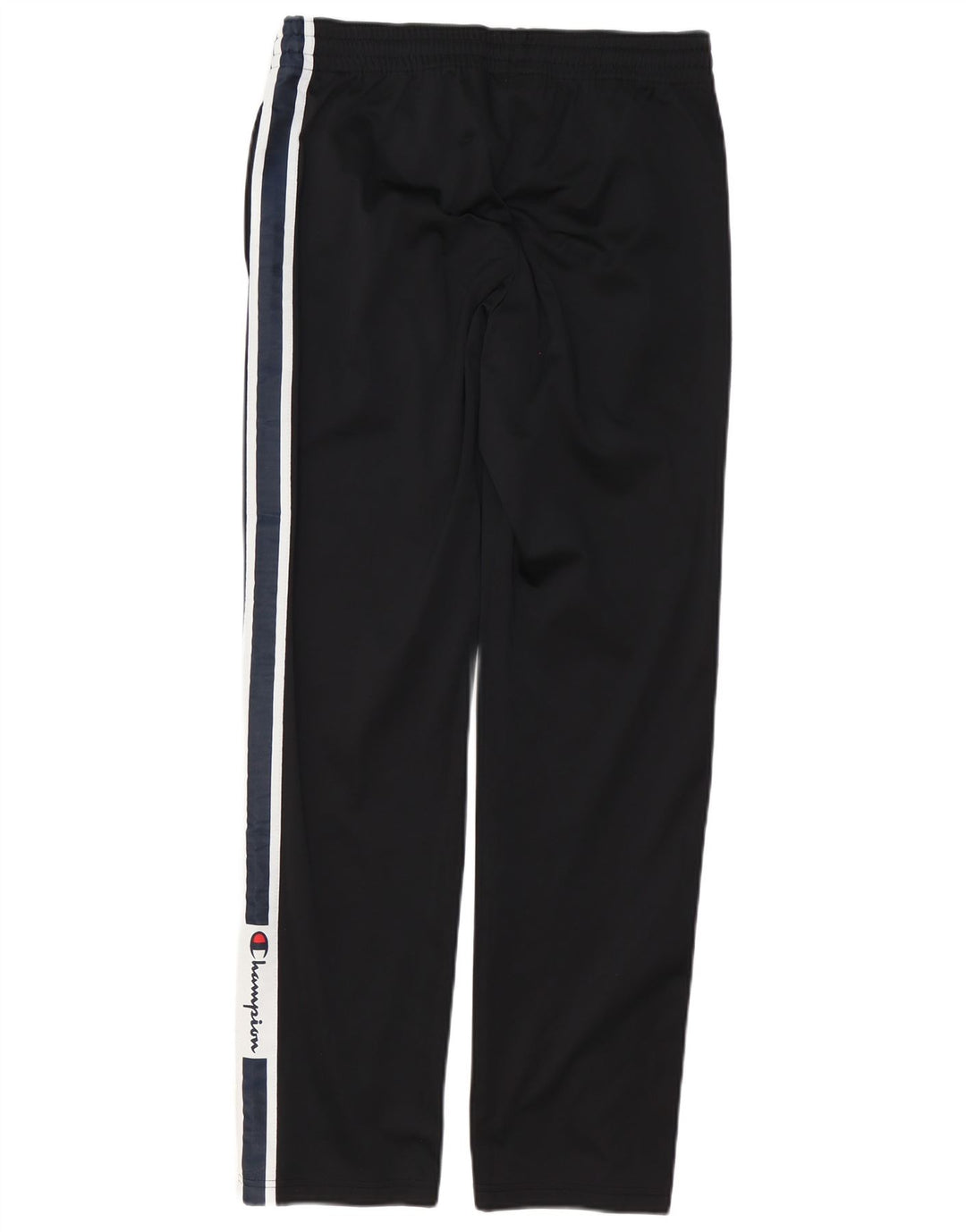 Pantaloni de trening grafic pentru bărbați Champion, poliester mediu negru