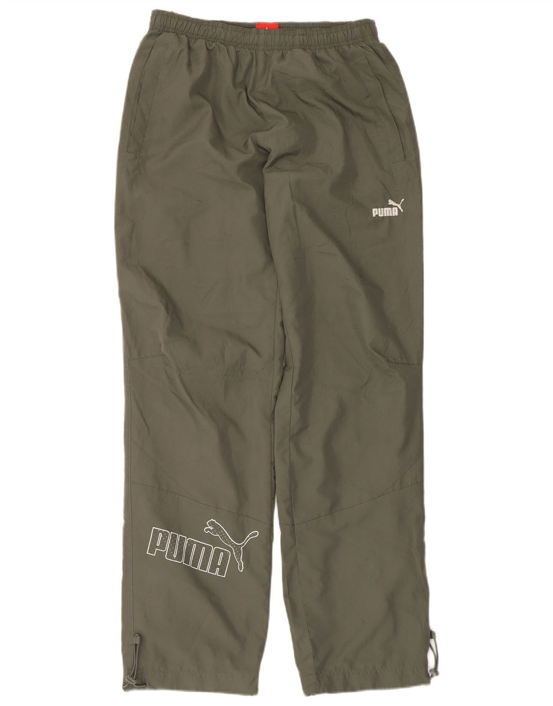 Pantaloni de trening Puma Graphic pentru bărbați, poliester kaki mic