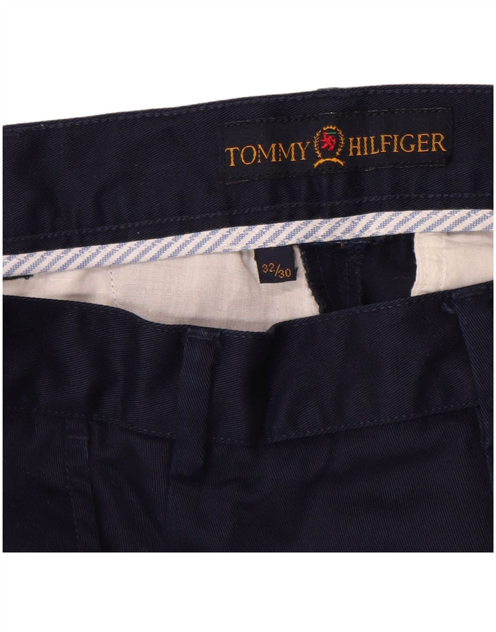 TOMMY HILFIGER Pantaloni chino drepți pentru bărbați L32 L30 bleumarin