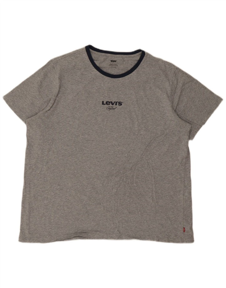Tricou grafic pentru bărbați Levi's Top XL bumbac gri