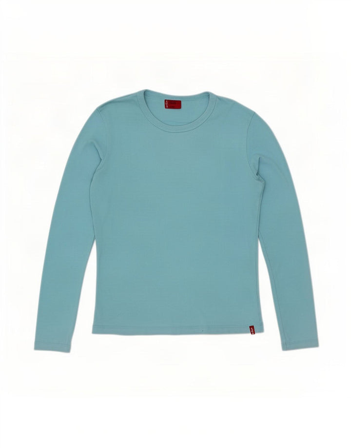 Bluză Levi's cu mânecă lungă pentru băieți 10-11 ani, albastru mediu