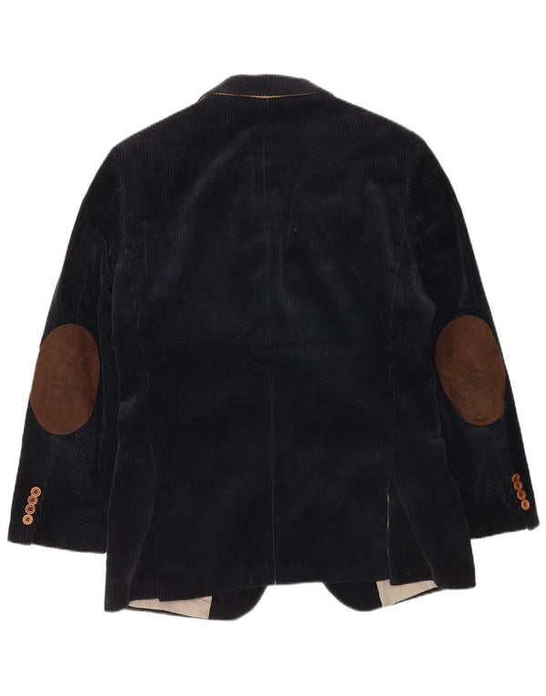 Jachetă pentru bărbați Tommy Hilfiger din velur cu 2 nasturi IT 48 Medium Bleumarin