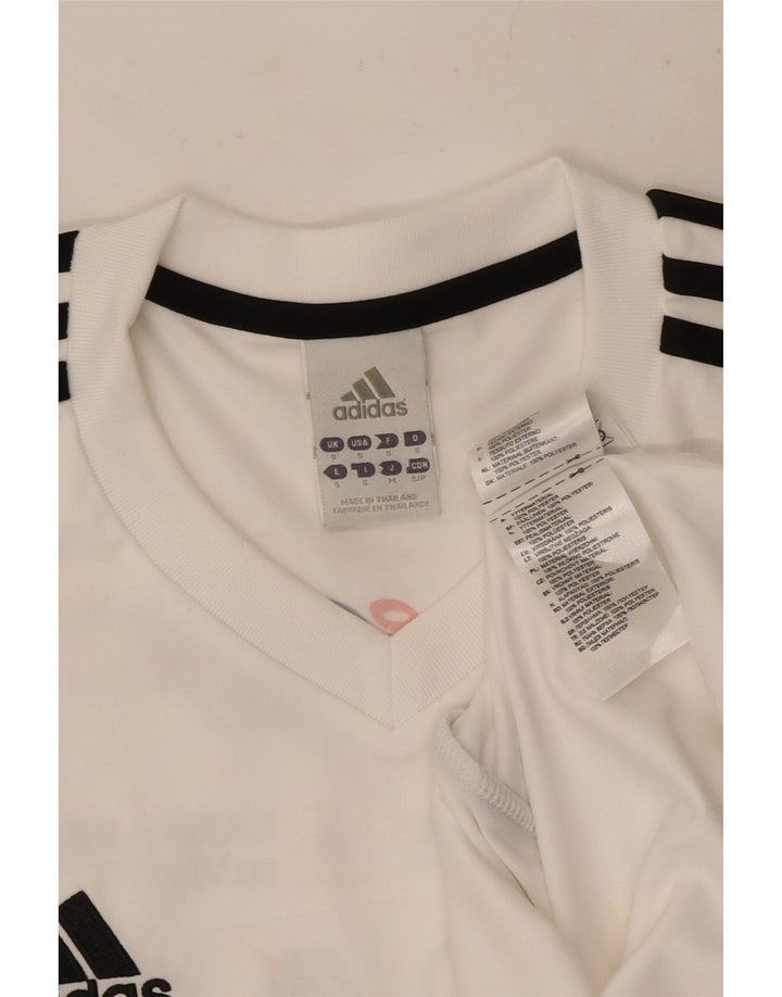 Tricou cu grafic Climalite ADIDAS pentru bărbați Top mic poliester alb